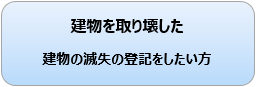 建物を取り壊した　建物の滅失の登記をしたい方